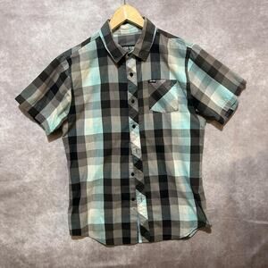 Zoo York Skateboard/Streetwear Brand Short Sleeve Plaid Button Up size M